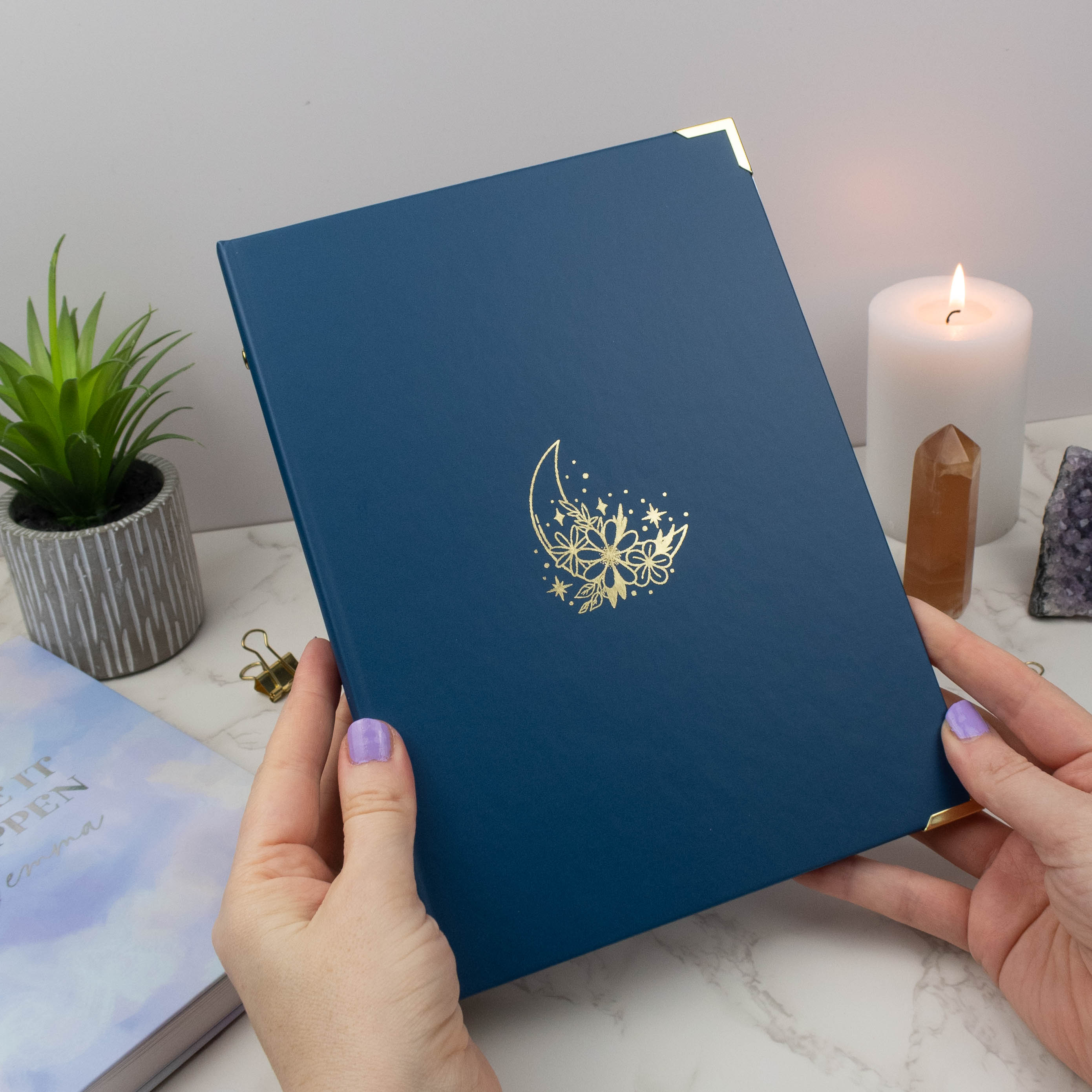 MIDNIGHT BLUE STICKER STORAGE BINDER - Rebecca Yates