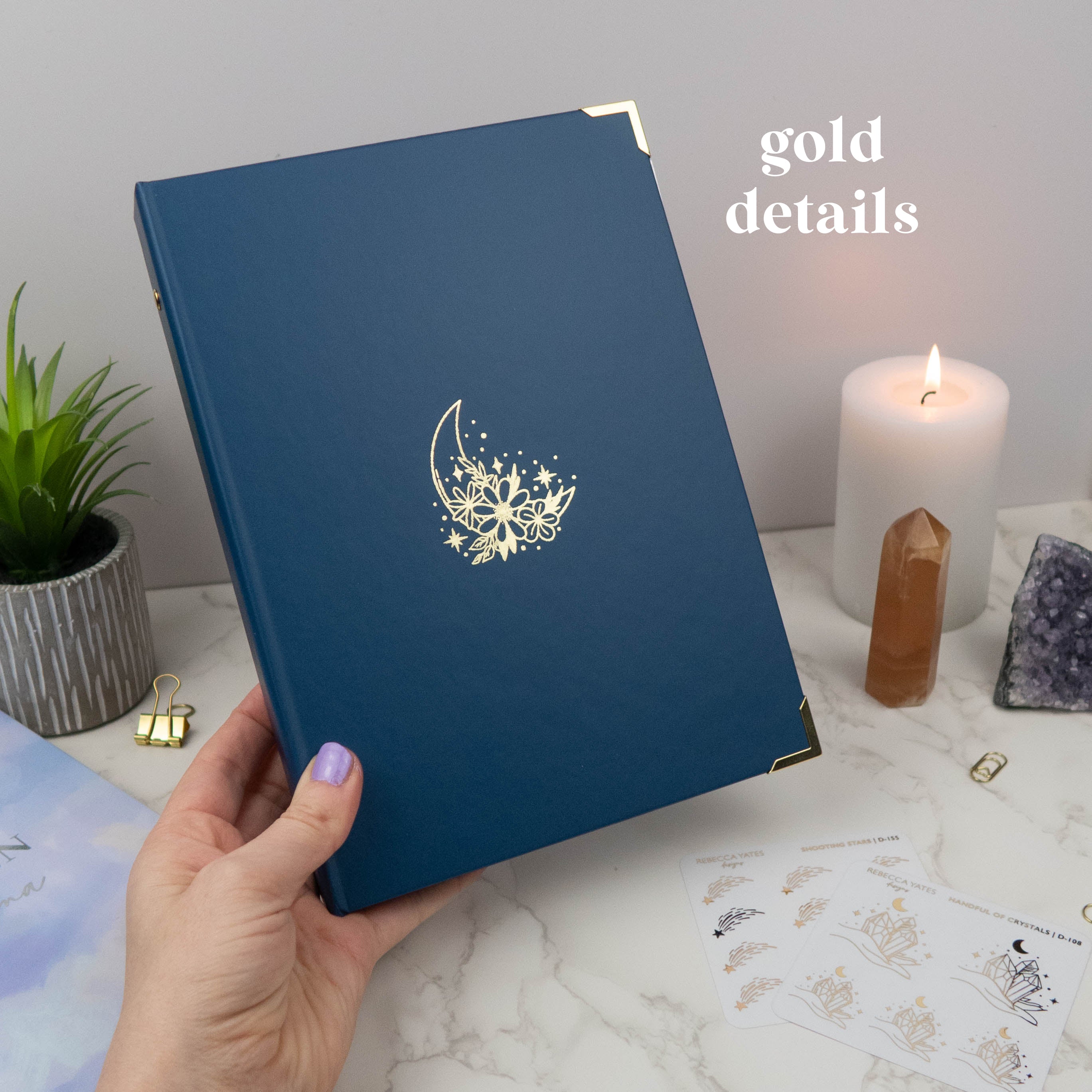 MIDNIGHT BLUE STICKER STORAGE BINDER - Rebecca Yates