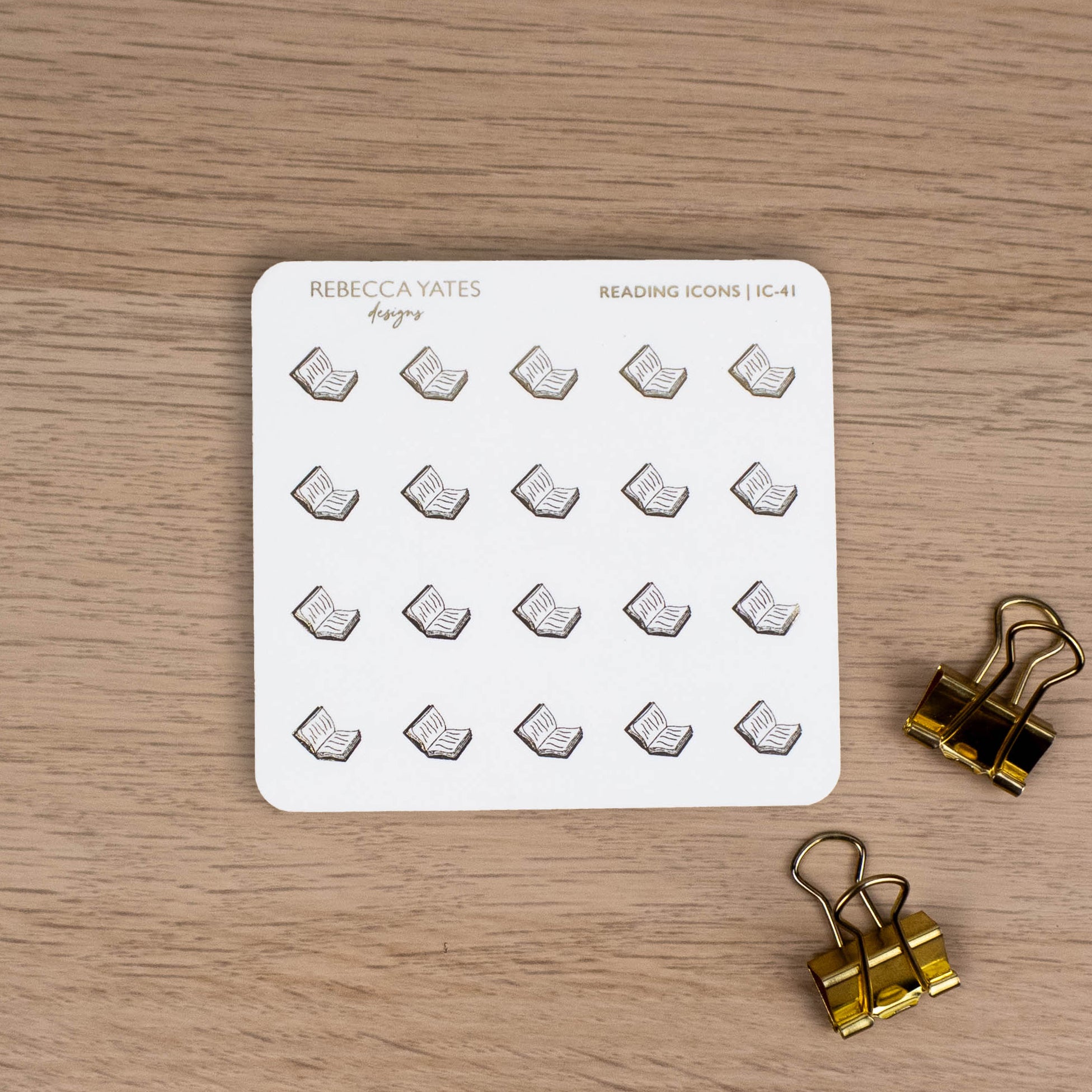 MINI BOOKS - FOILED PLANNER ICON STICKERS