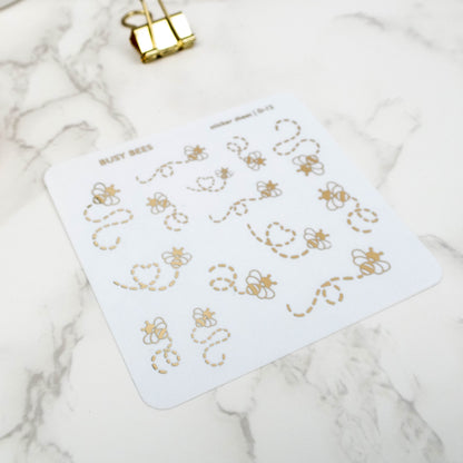 BUSY BEES - FOILED PLANNER STICKERS