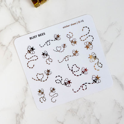 BUSY BEES - FOILED PLANNER STICKERS