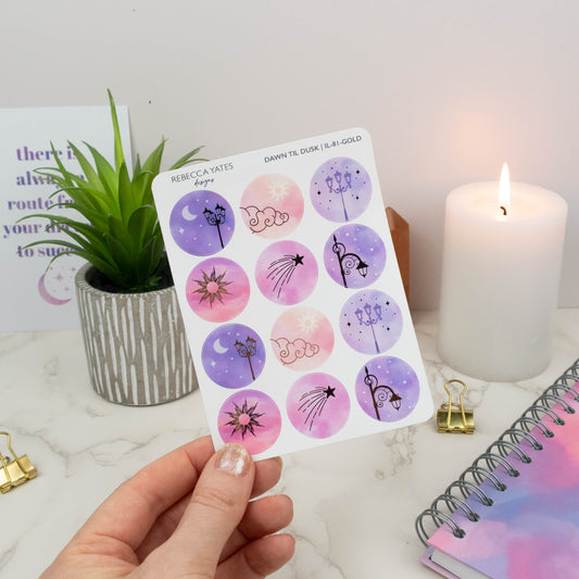 DAWN TIL DUSK - PLANNER STICKER SHEET