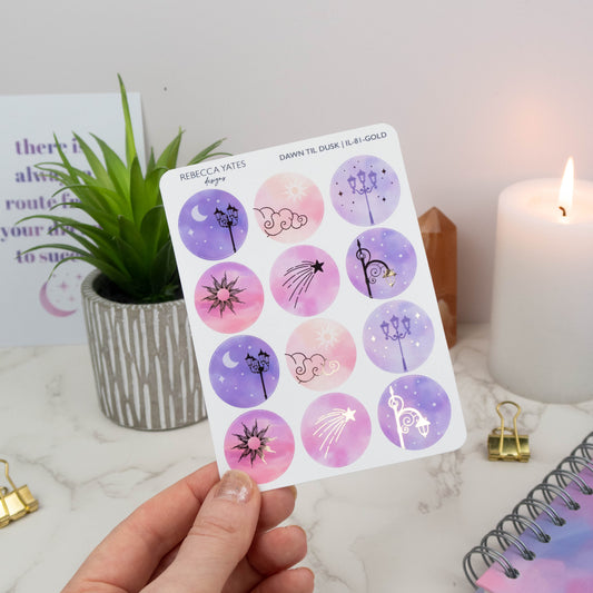 DAWN TIL DUSK - PLANNER STICKER SHEET