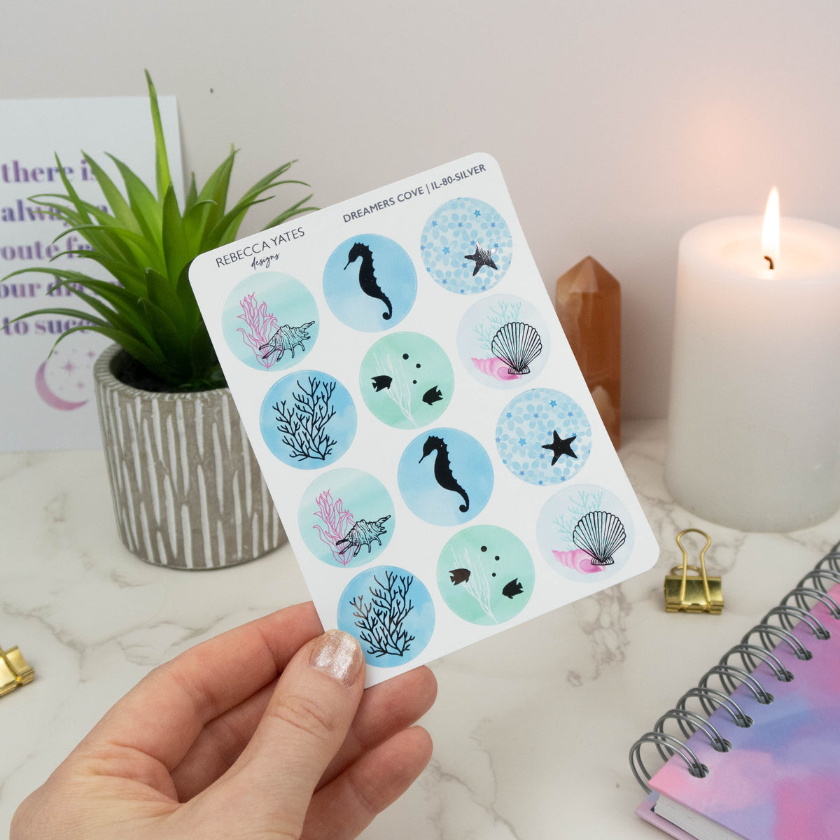 DREAMERS COVE - PLANNER STICKER SHEET - Rebecca Yates