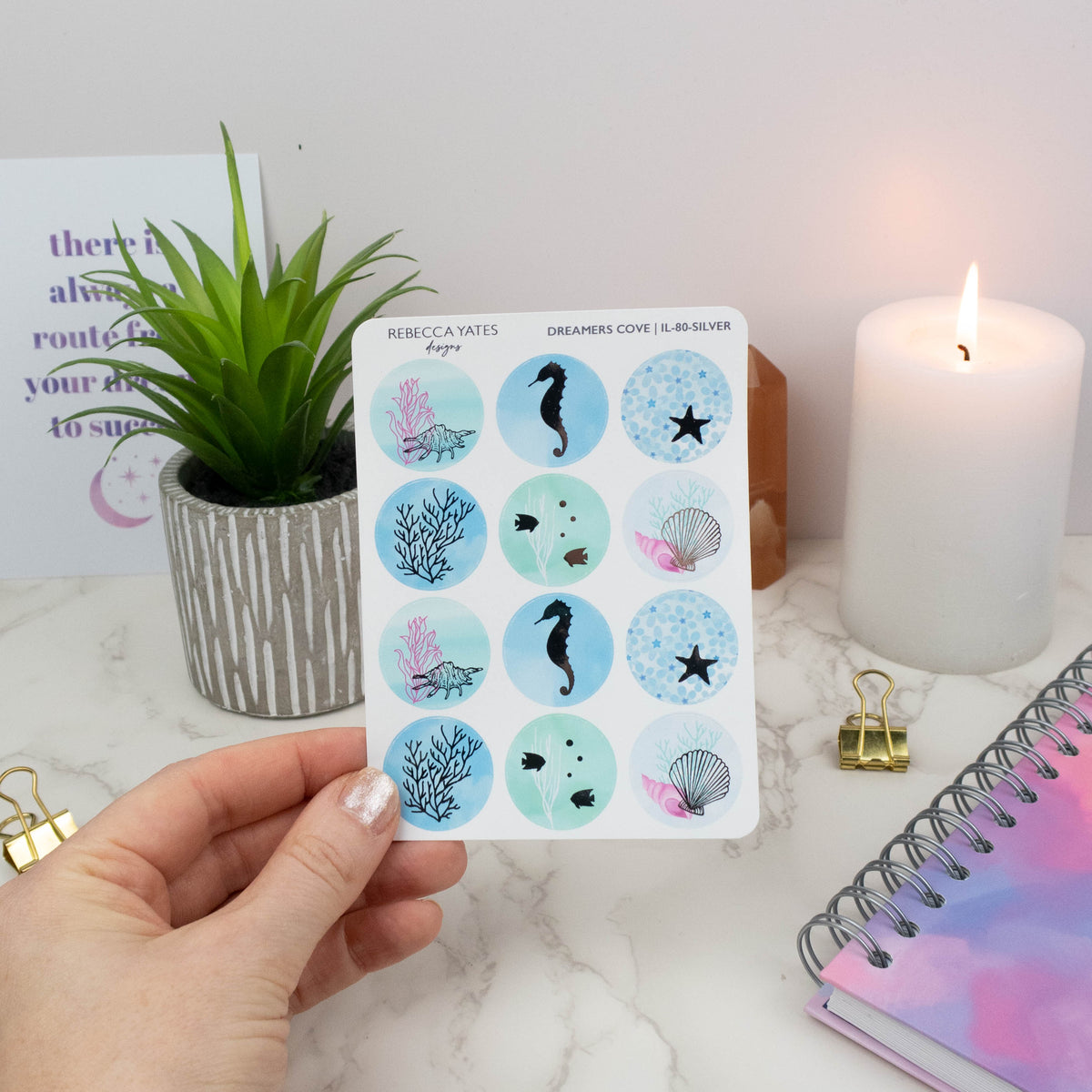 DREAMERS COVE - PLANNER STICKER SHEET - Rebecca Yates