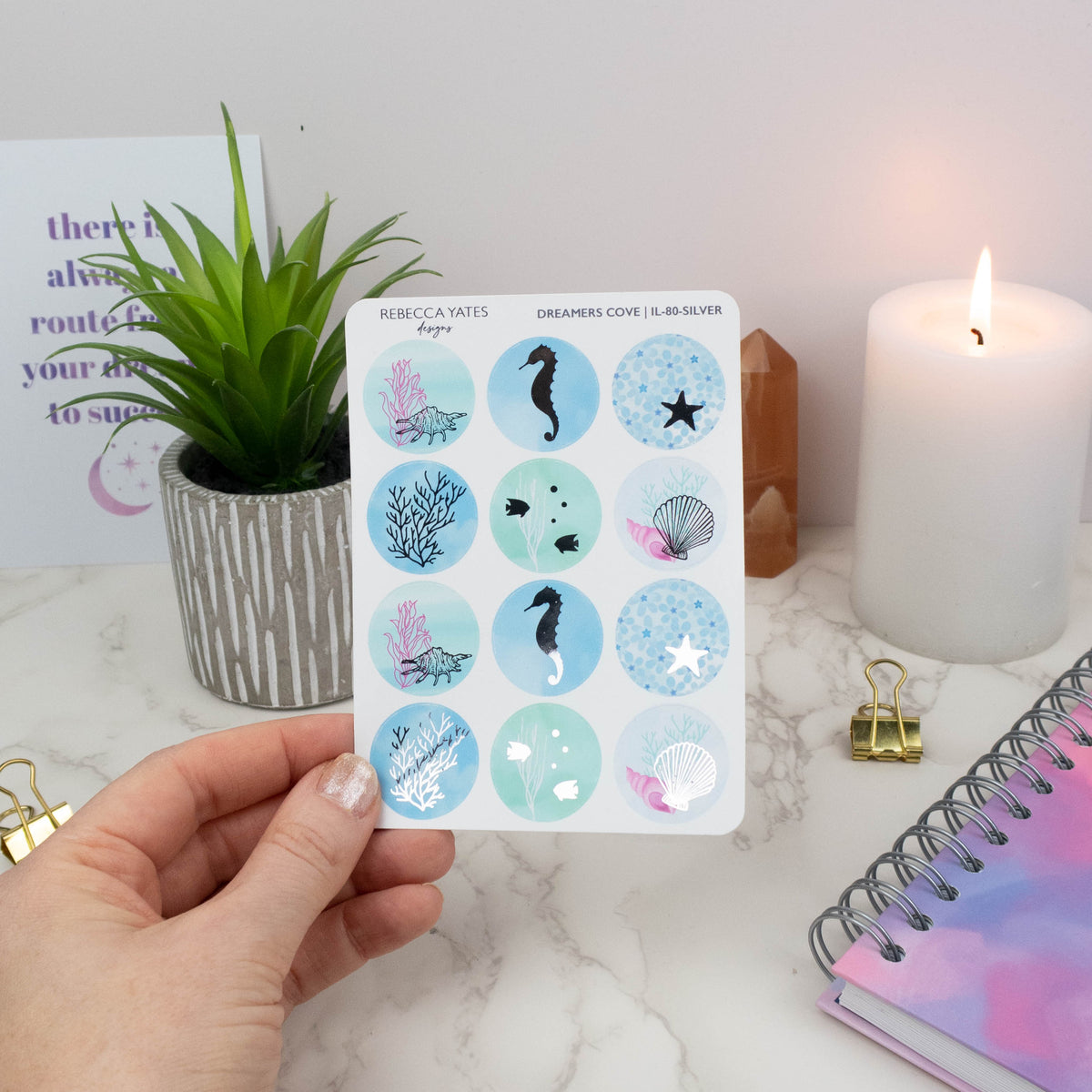 DREAMERS COVE - PLANNER STICKER SHEET - Rebecca Yates
