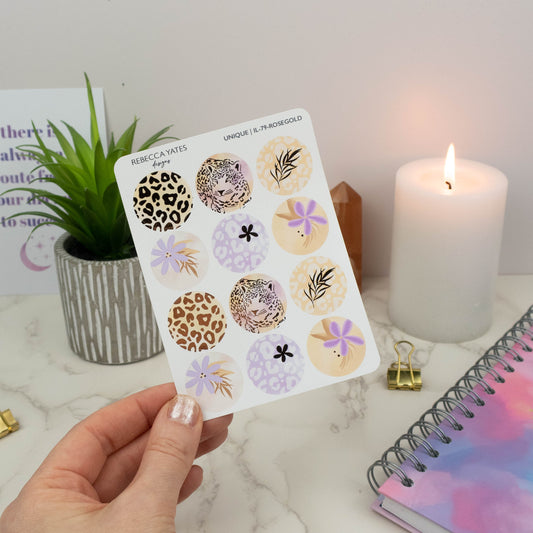 UNIQUE - PLANNER STICKER SHEET