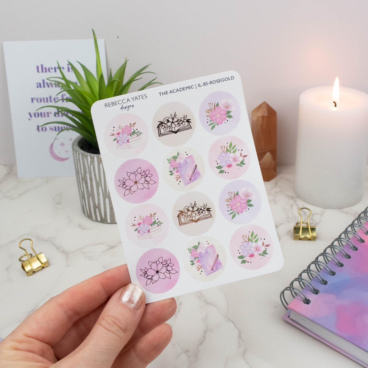 THE ACADEMIC - PLANNER STICKER SHEET - Rebecca Yates