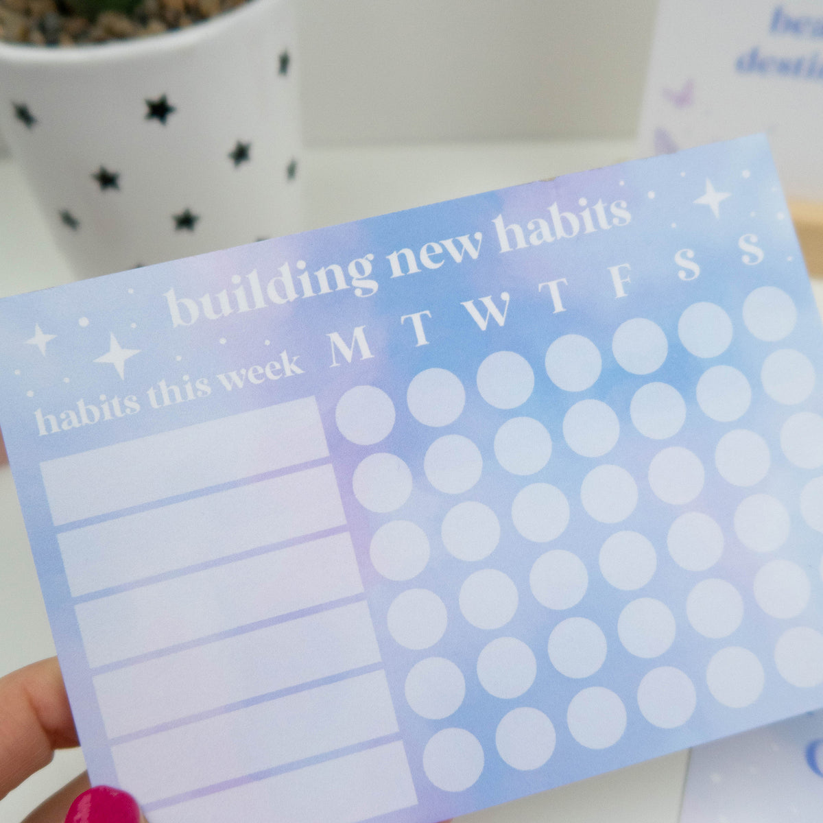 BUILDING NEW HABITS - A6 TRACKER PAD - Rebecca Yates