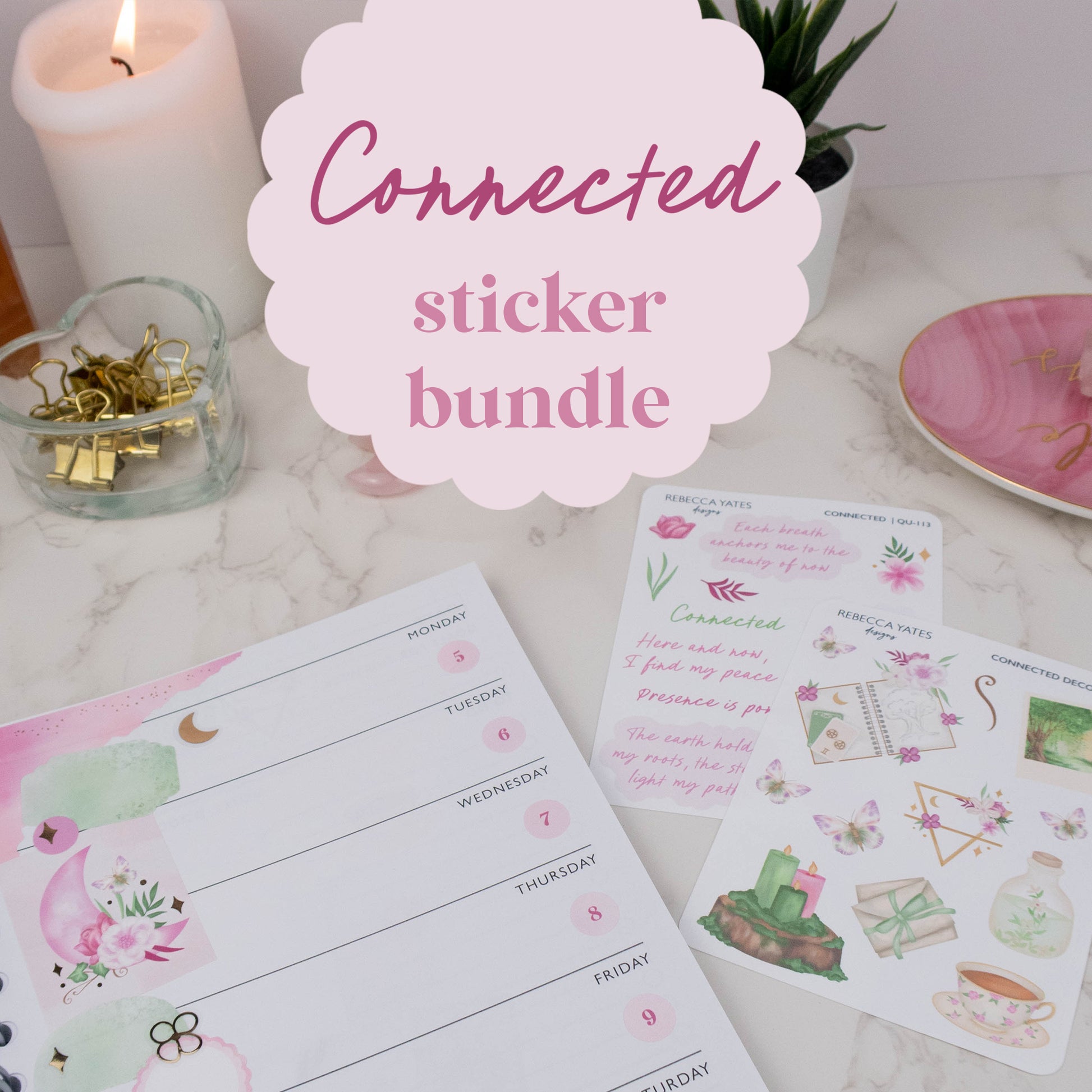 CONNECTED - BIG STICKER BUNDLE - Rebecca Yates