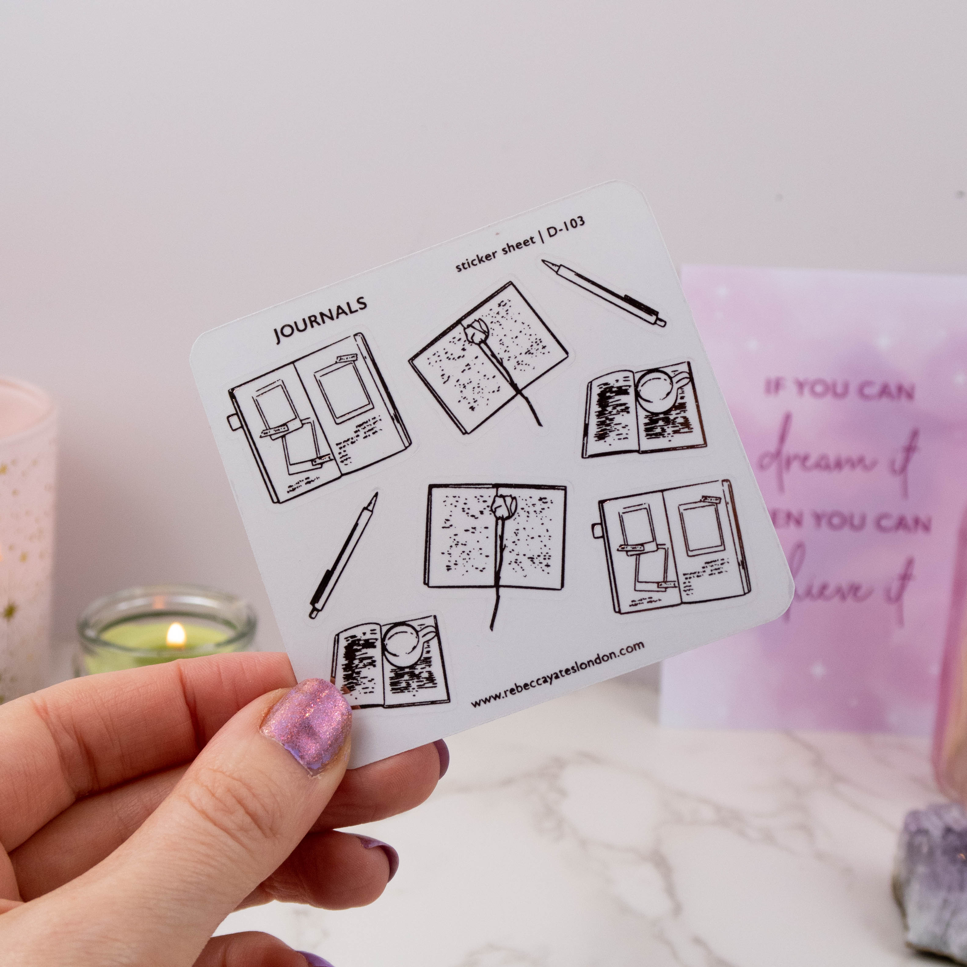 JOURNALS - FOILED PLANNER STICKERS - Rebecca Yates
