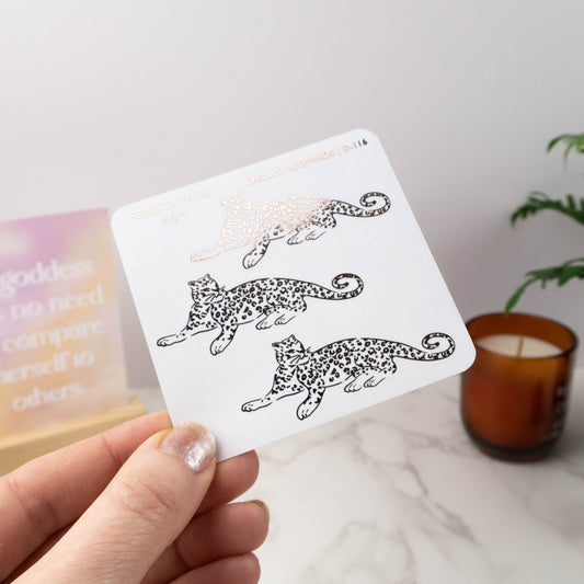 CHILLED LEOPARDS - FOILED PLANNER STICKERS