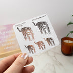 ON THE PROWL - FOILED PLANNER STICKERS - Rebecca Yates