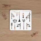 LIGHT THE WAY - FOILED STICKER SHEET - Rebecca Yates