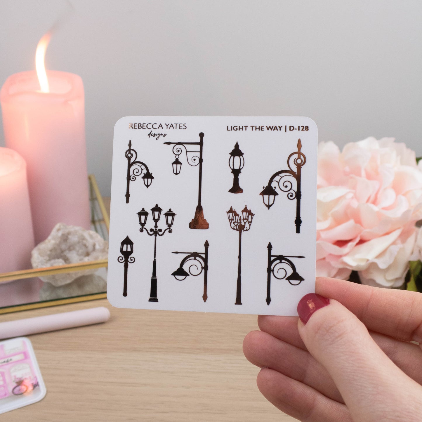 LIGHT THE WAY - FOILED STICKER SHEET