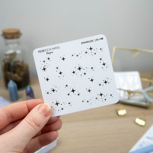 SPARKLES - FOILED STICKER SHEET