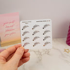 SHOOTING STARS - FOILED STICKER SHEET - Rebecca Yates