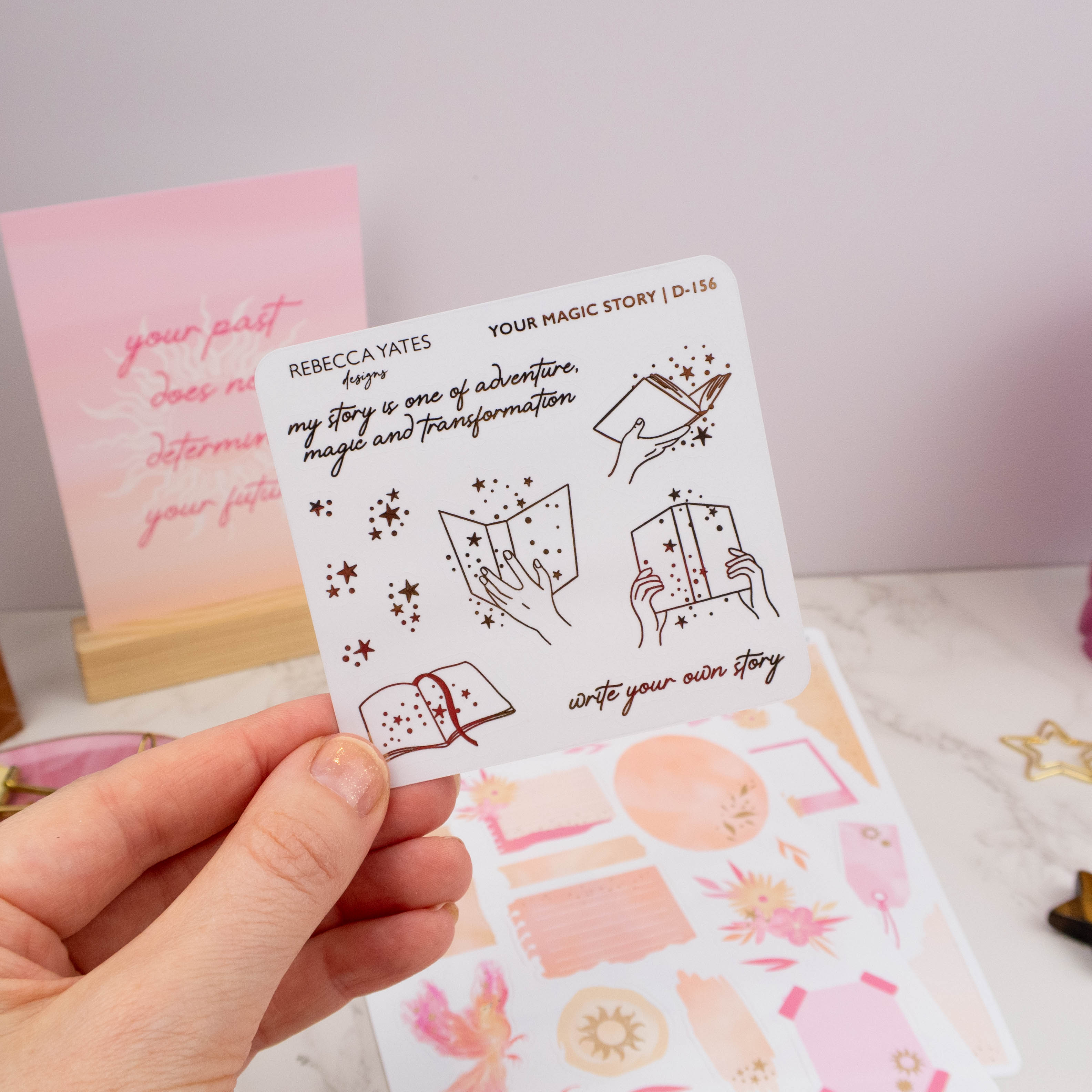 YOUR MAGIC STORY - FOILED STICKER SHEET - Rebecca Yates