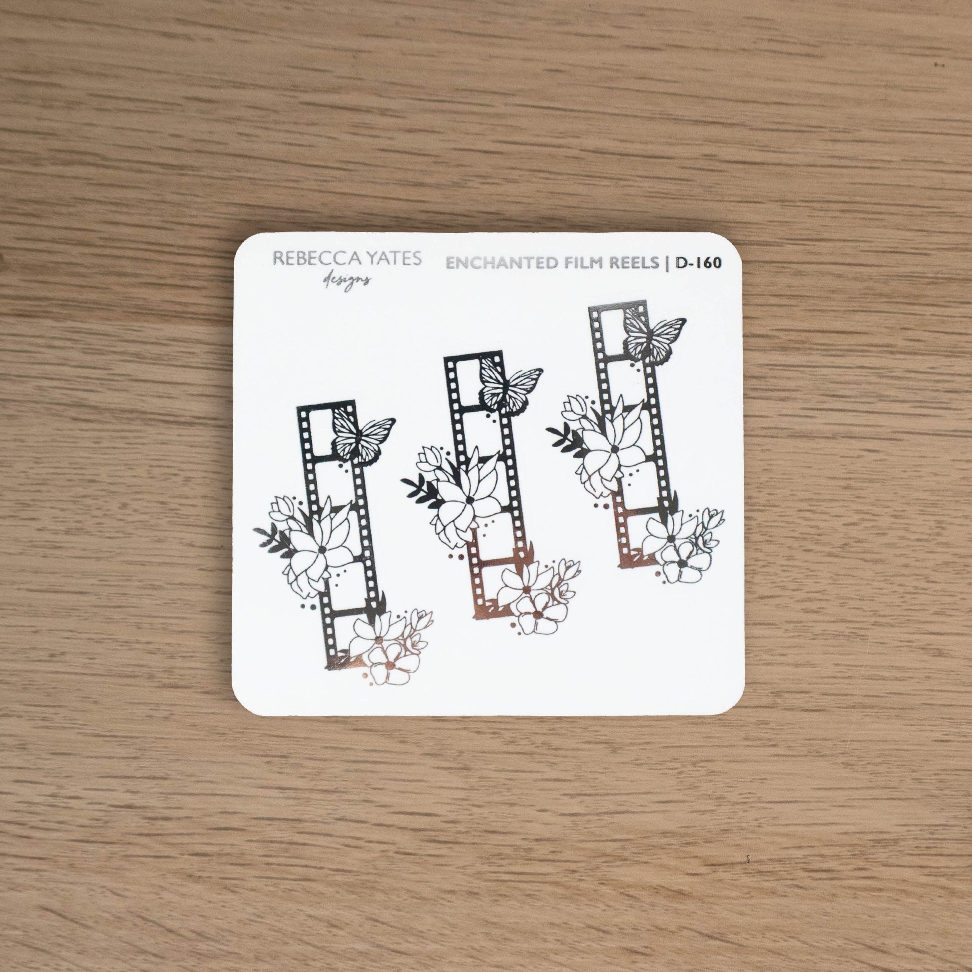 ENCHANTED FILM REEL - FOILED STICKER SHEET - Rebecca Yates