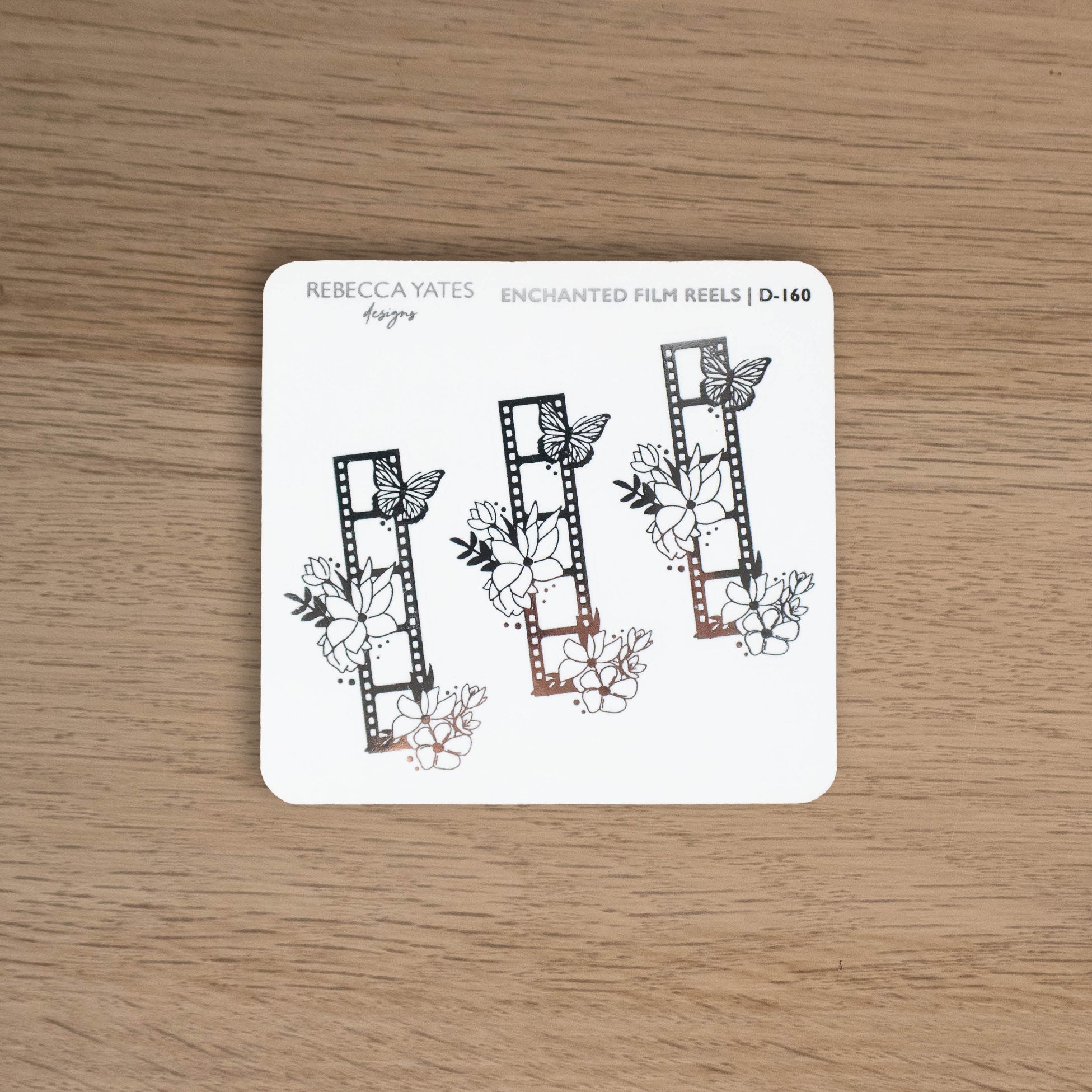 ENCHANTED FILM REEL - FOILED STICKER SHEET - Rebecca Yates