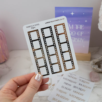 FILM STRIPS - FOILED STICKER SHEET