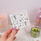 WORKING ON MY DREAMS - FOILED STICKER SHEET - Rebecca Yates