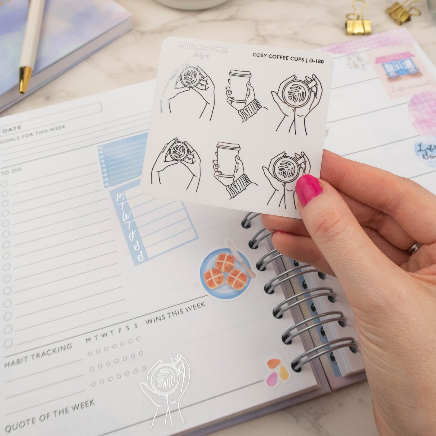 SILVER LININGS - BIG CREATIVE STICKER BUNDLE - Rebecca Yates