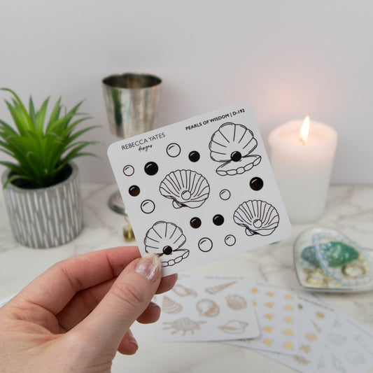 PEALS OF WISDOM - FOILED STICKER SHEET