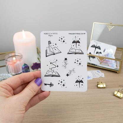 TWILIGHT FOILS - FOILED STICKER SHEET