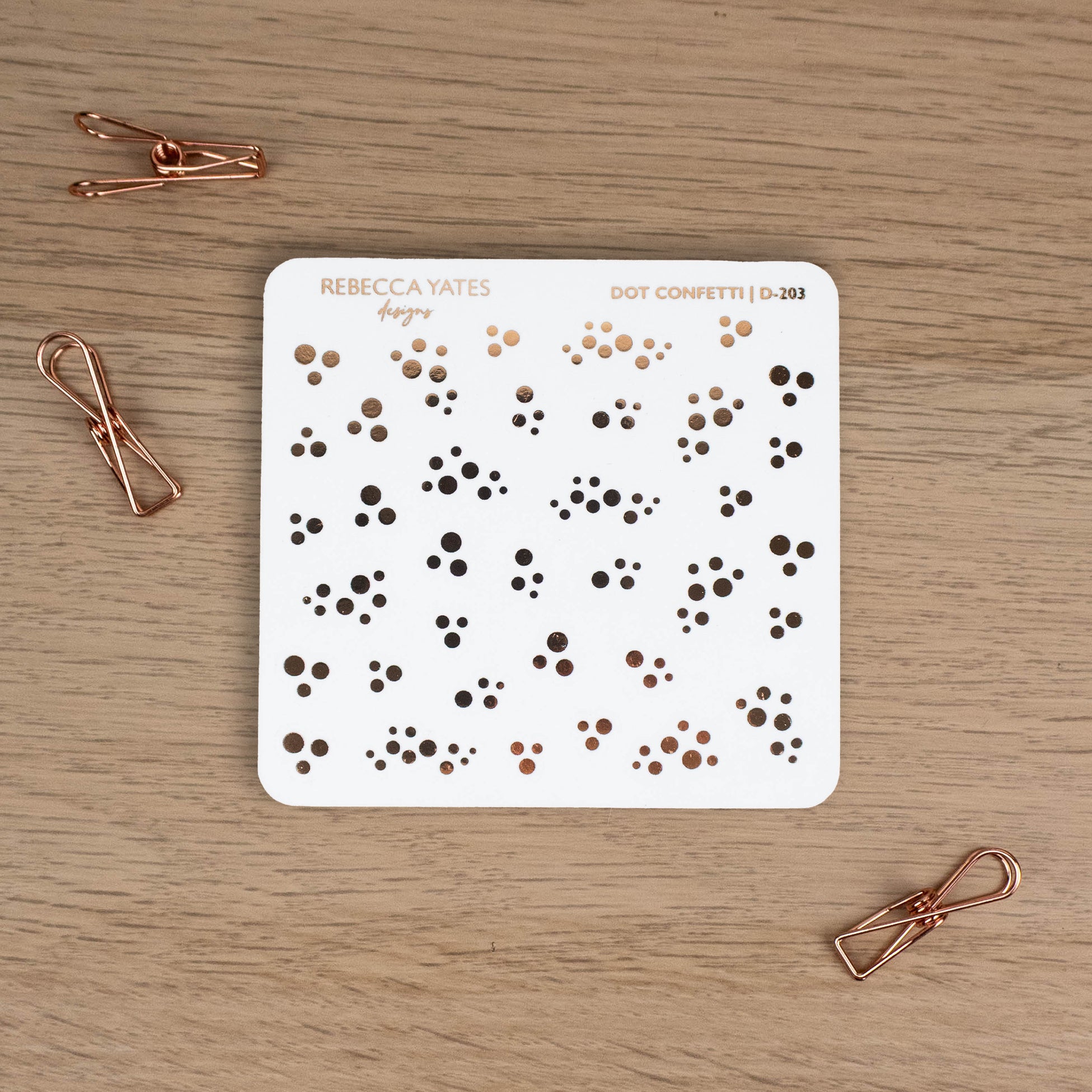 DOT CONFETTI - FOILED STICKER SHEET