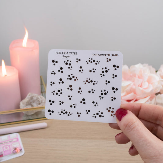 DOT CONFETTI - FOILED STICKER SHEET