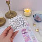 MAGIC CARDS - FOILED STICKER SHEET - Rebecca Yates