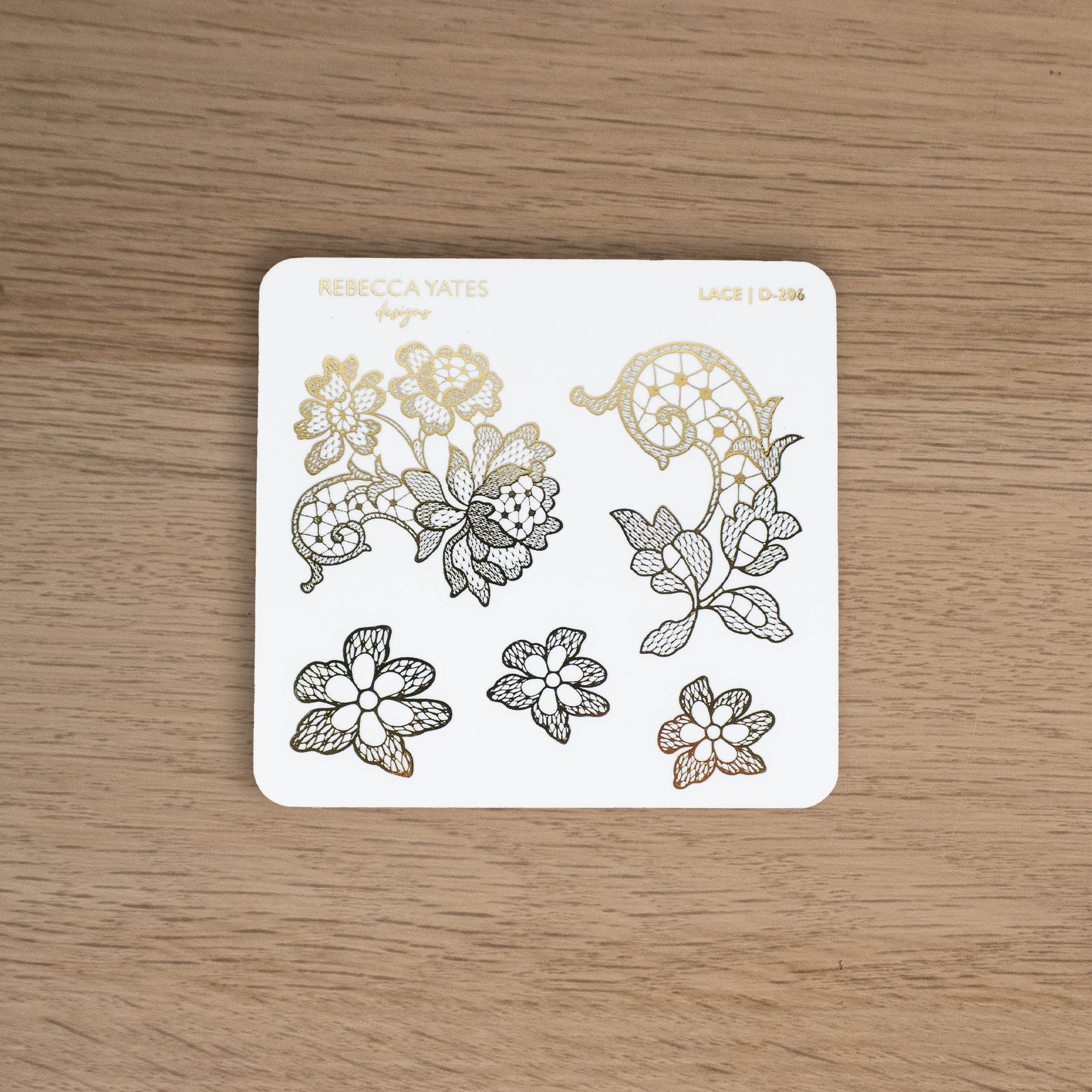 LACE - FOILED STICKER SHEET