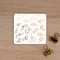 SCRIBBLES - FOILED STICKER SHEET