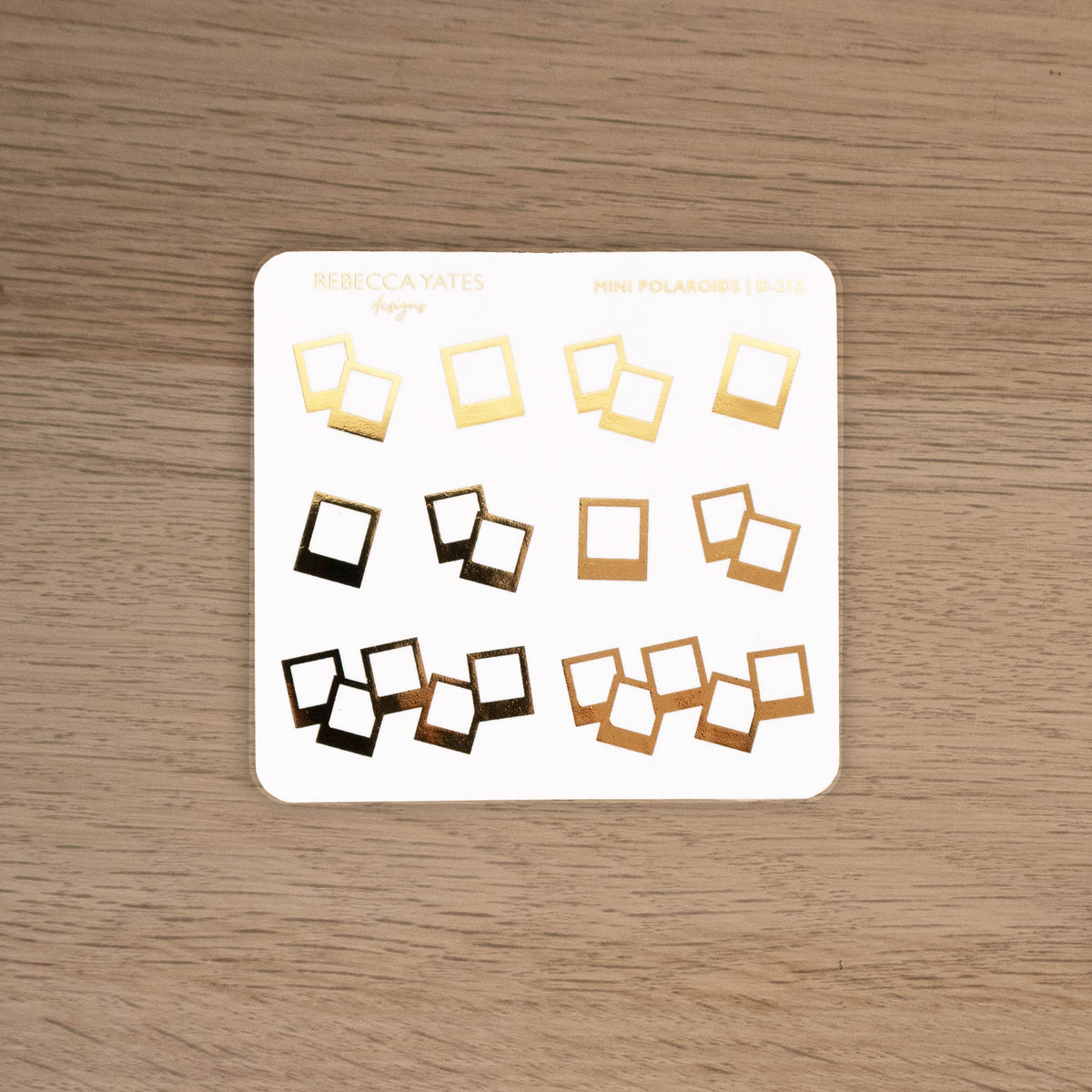 POLAROIDS - FOILED STICKER SHEET