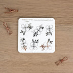 SPRING FLORAL BOUQUETS - FOILED PLANNER STICKERS - Rebecca Yates