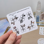 SPRING FLORAL BOUQUETS - FOILED PLANNER STICKERS - Rebecca Yates