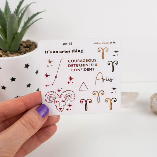 STAR SIGN - FOILED PLANNER STICKERS