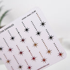 STAR DANGLES - FOILED PLANNER STICKERS - Rebecca Yates
