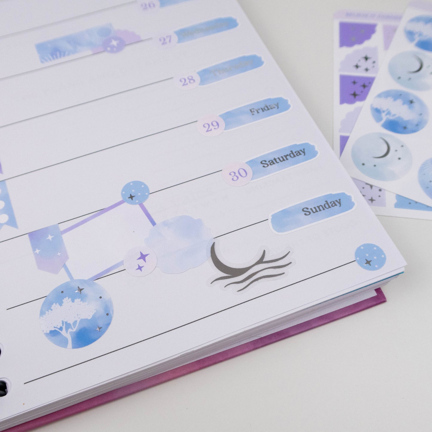 HORIZON MOONS - FOILED PLANNER STICKERS