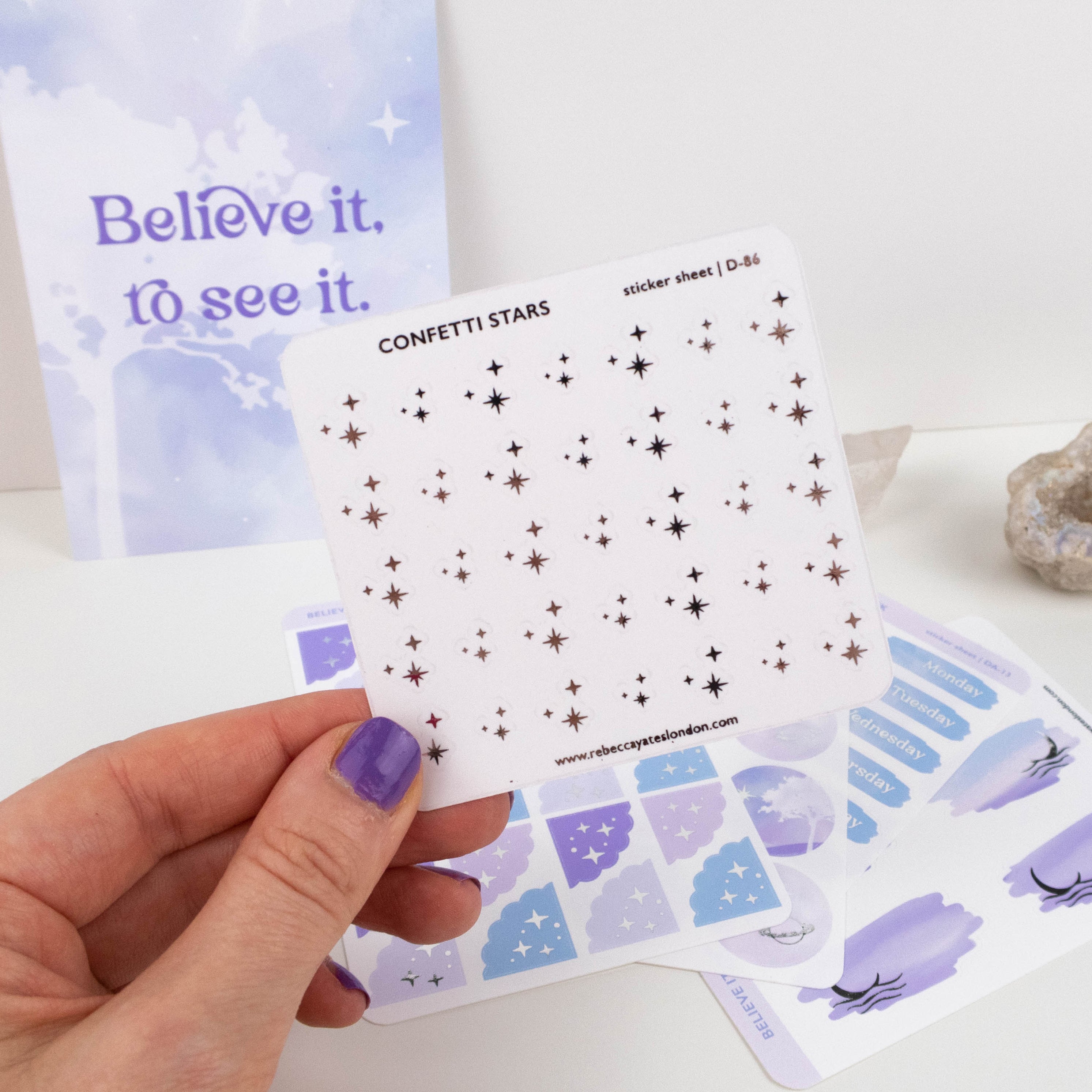 CONFETTI STARS - FOILED PLANNER STICKERS - Rebecca Yates
