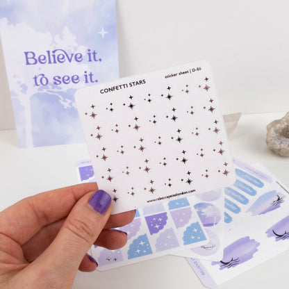 CONFETTI STARS - FOILED PLANNER STICKERS - Rebecca Yates
