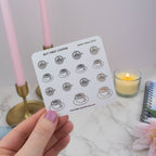 BUT FIRST, COFFEE - FOILED PLANNER STICKERS - Rebecca Yates