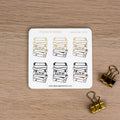 STACKS OF BOOKS - FOILED PLANNER STICKERS - Rebecca Yates