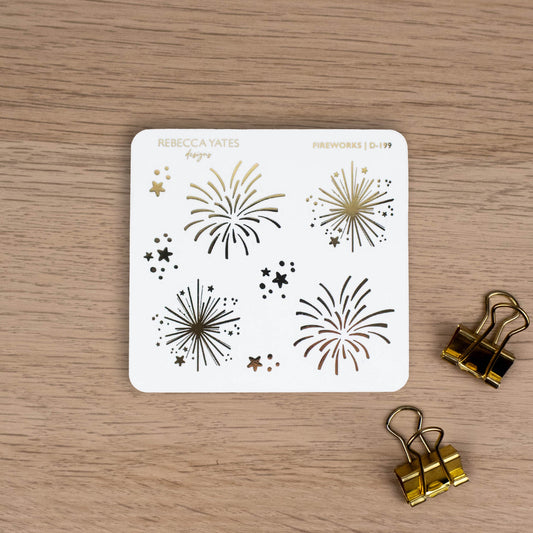 Fireworks Foiled Planner Stickers D-199