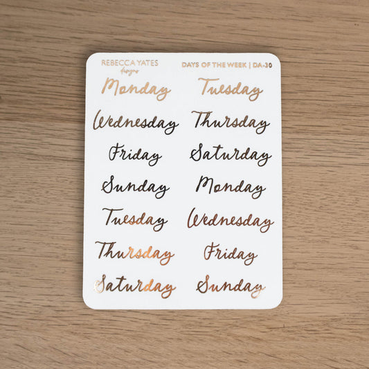 Days of the Week (Silver Linings) - DA-30