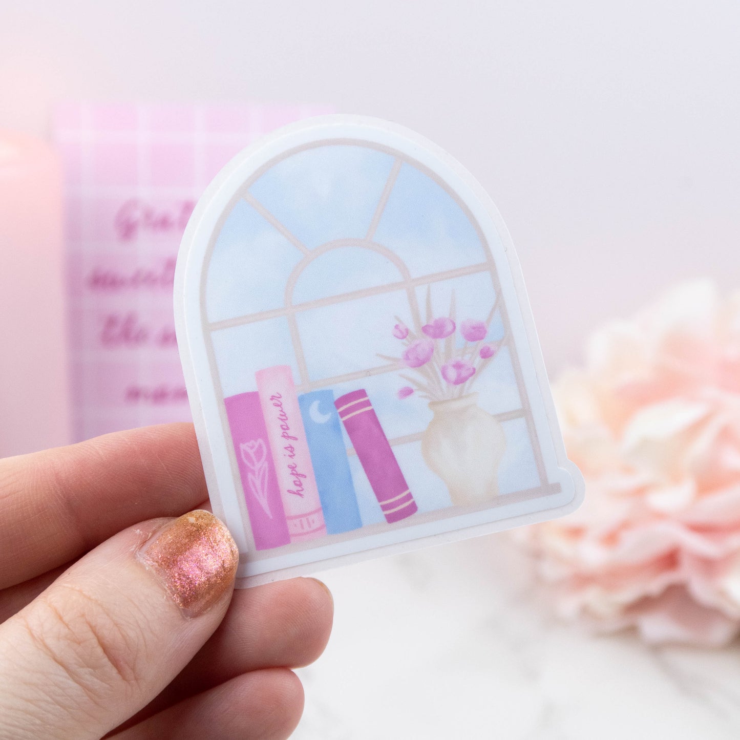 HOPE IS POWER BOOKSHELF - SINGLE STICKER