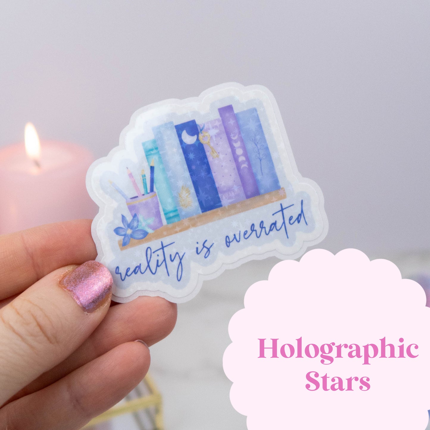 REALITY IS OVERRATED - SINGLE STICKER