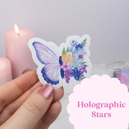 FLORAL BUTTERFLY - SINGLE STICKER