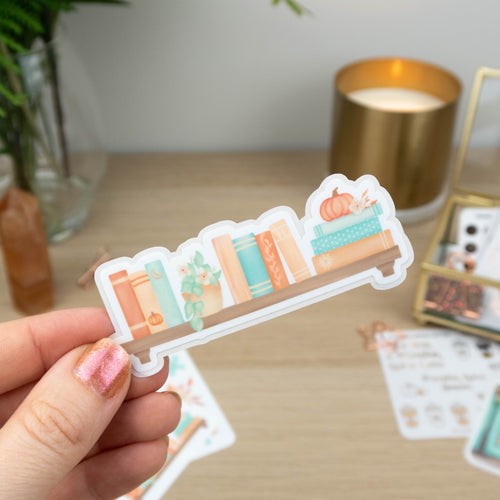 AUTUMN BOOKSHELF - SINGLE STICKER - Rebecca Yates